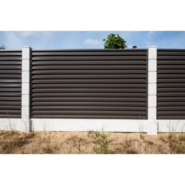 ГРАНД ЛАЙН Ламель забора жалюзи Milan new 0,5 GreenCoat Pural BT, matt с пленкой RR 32 темно-коричневый (RAL 8019 серо-коричневый) 482616 ГРАНД ЛАЙН Ламель забора жалюзи Milan new 0,5 GreenCoat Pural BT, matt с пленкой RR 32 темно-коричневый (RAL 8019 серо-коричневый) 482616