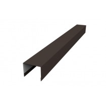 ГРАНД ЛАЙН Крышка 50х75 для забора жалюзи Palermo 0,5 GreenCoat Pural BT RR 32 темно-коричневый (RAL 8019 серо-коричневый) 449084