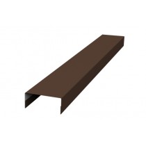 ГРАНД ЛАЙН Крышка 45х20 жалюзи Texas 0,5 GreenCoat Pural BT RR 887 шоколадно-коричневый (RAL 8017 шоколад) 451554