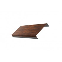 ГРАНД ЛАЙН Ламель обратная 125 жалюзи Texas 0,45 Print Elite с пленкой Chestnut Wood 480950