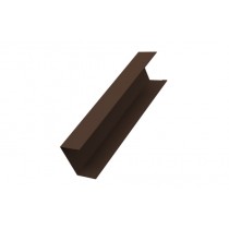 ГРАНД ЛАЙН Крышка забора для горизонтального монтажа штакетника 0,45 Drap ST RAL 8017 шоколад 477742