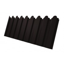 ГРАНД ЛАЙН Профнастил С20A фигурный 0,45 Drap RAL 9005 черный 397486