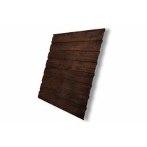 ГРАНД ЛАЙН Профнастил С10B 0,45 Print Elite с пленкой Cherry Wood TwinColor 201434