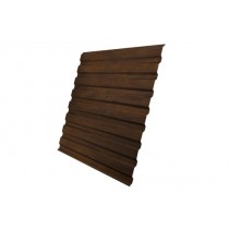ГРАНД ЛАЙН Профнастил C20A 0,45 Print Elite с пленкой Chestnut Wood 426298