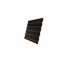 ГРАНД ЛАЙН Профнастил С20B 0,5 GreenCoat Pural BT RR 32 темно-коричневый (RAL 8019 серо-коричневый) 232570