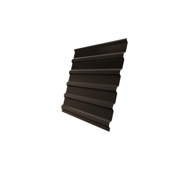 ГРАНД ЛАЙН Профнастил С20B 0,5 PurLite матовый RR 32 темно-коричневый 264531 ГРАНД ЛАЙН Профнастил С20B 0,5 PurLite матовый RR 32 темно-коричневый 264531
