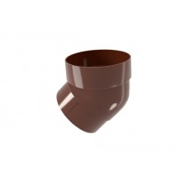 ГРАНД ЛАЙН Колено трубы 45 град. ПВХ шоколадное (RAL 8017) 179781