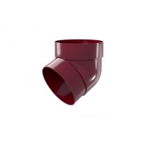 ГРАНД ЛАЙН Колено трубы 67 град. ПВХ бордо (RAL 3005) 269483