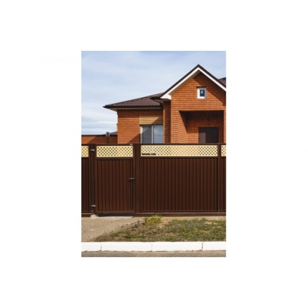 ГРАНД ЛАЙН Калитка Estet Plus 2,0х1 RAL 8017/1014 041651 ГРАНД ЛАЙН Калитка Estet Plus 2,0х1 RAL 8017/1014 041651