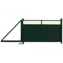 ГРАНД ЛАЙН Ворота откатные Estet Plus 2,4х3,5 RAL 6005/1014 079111